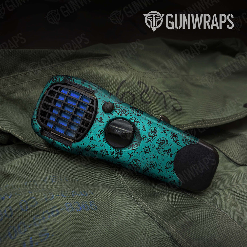 Bandana Tiffany Blue Black Thermacell Gear Skin Vinyl Wrap