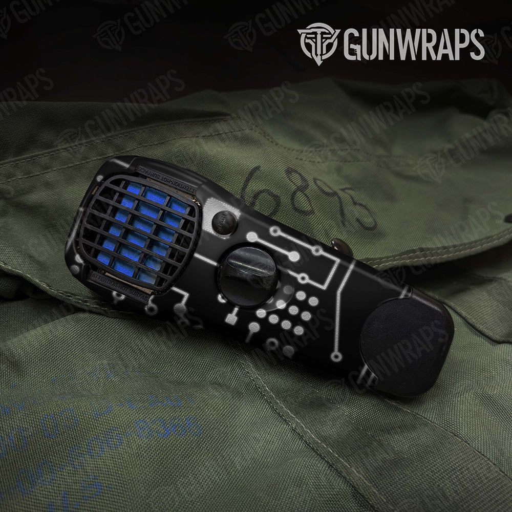 Circuit Board White Thermacell Gear Skin Vinyl Wrap