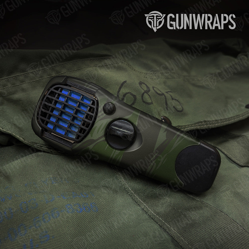 Shredded Army Dark Green Camo Thermacell Gear Skin Vinyl Wrap