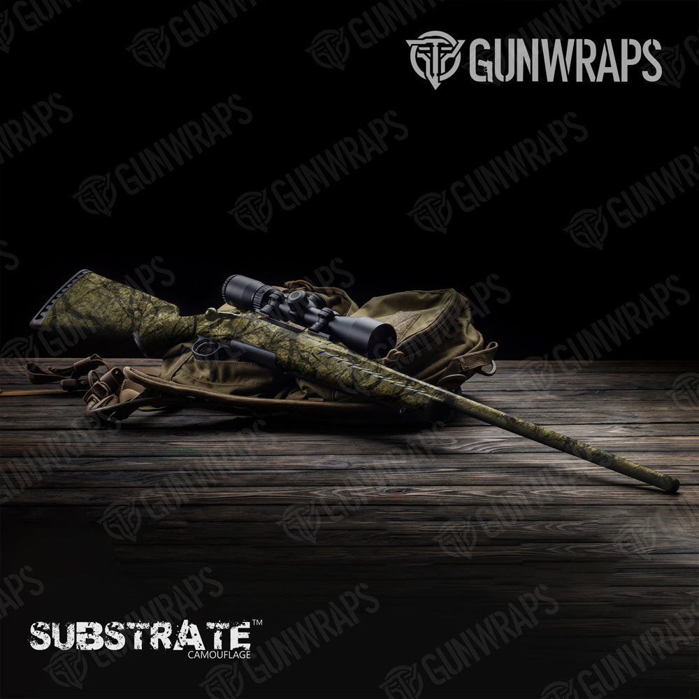 Rifle Substrate Savannah Stalker Camo Gun Skin Vinyl Wrap Film