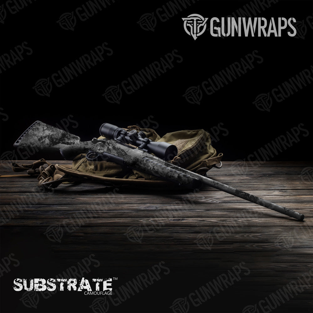 Rifle Substrate Steel Camo Gun Skin Vinyl Wrap Film