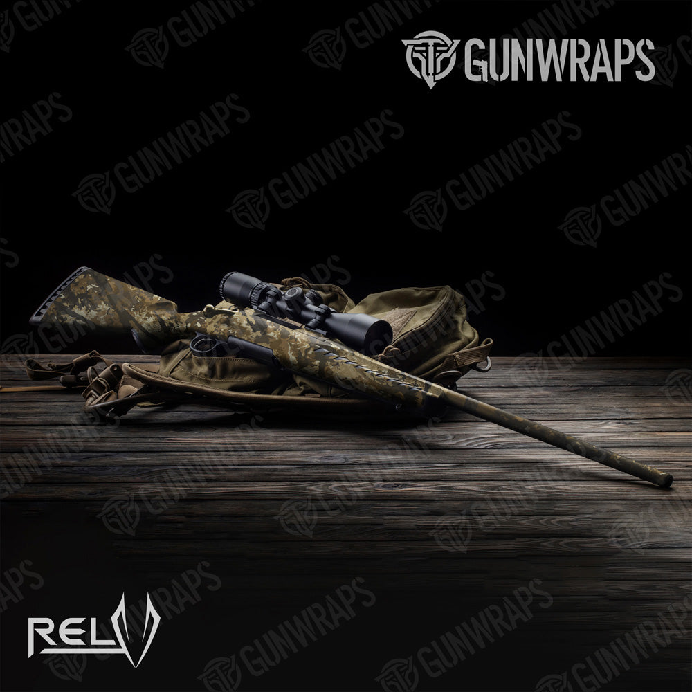 Rifle RELV X3 Harvester Camo Gun Skin Vinyl Wrap Film