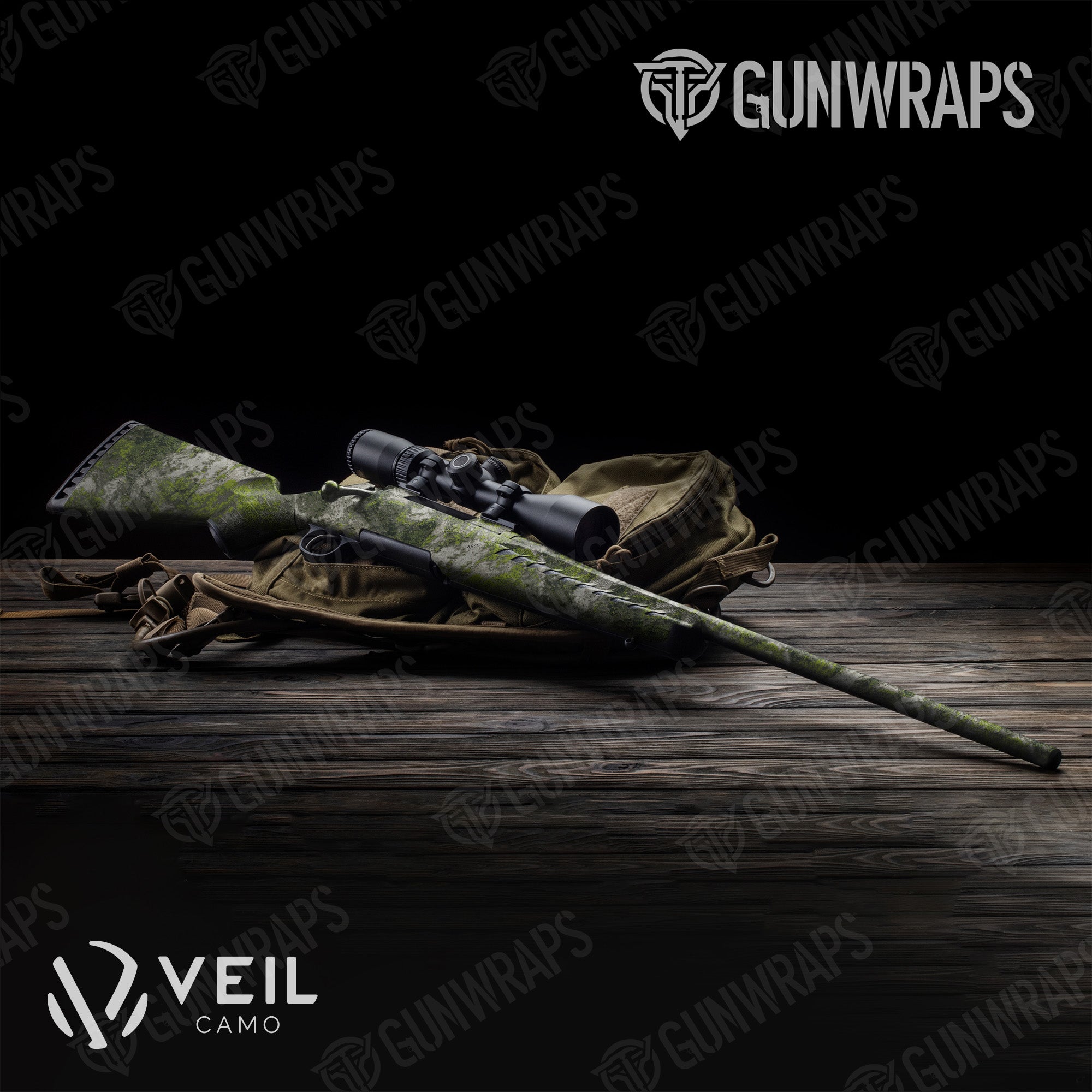 Rifle Veil Moss Monster Camo Gun Skin Vinyl Wrap