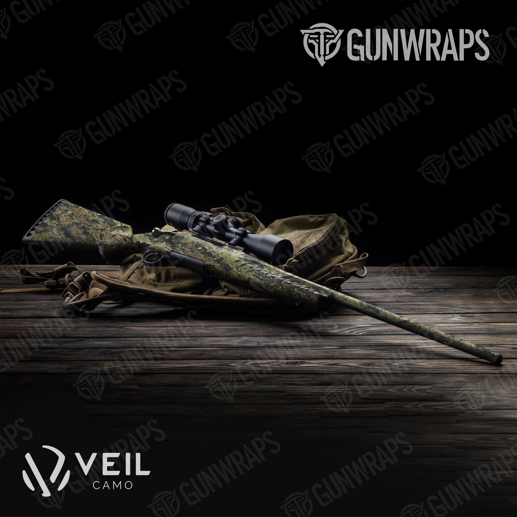 Rifle Veil Multitac Camo Gun Skin Vinyl Wrap