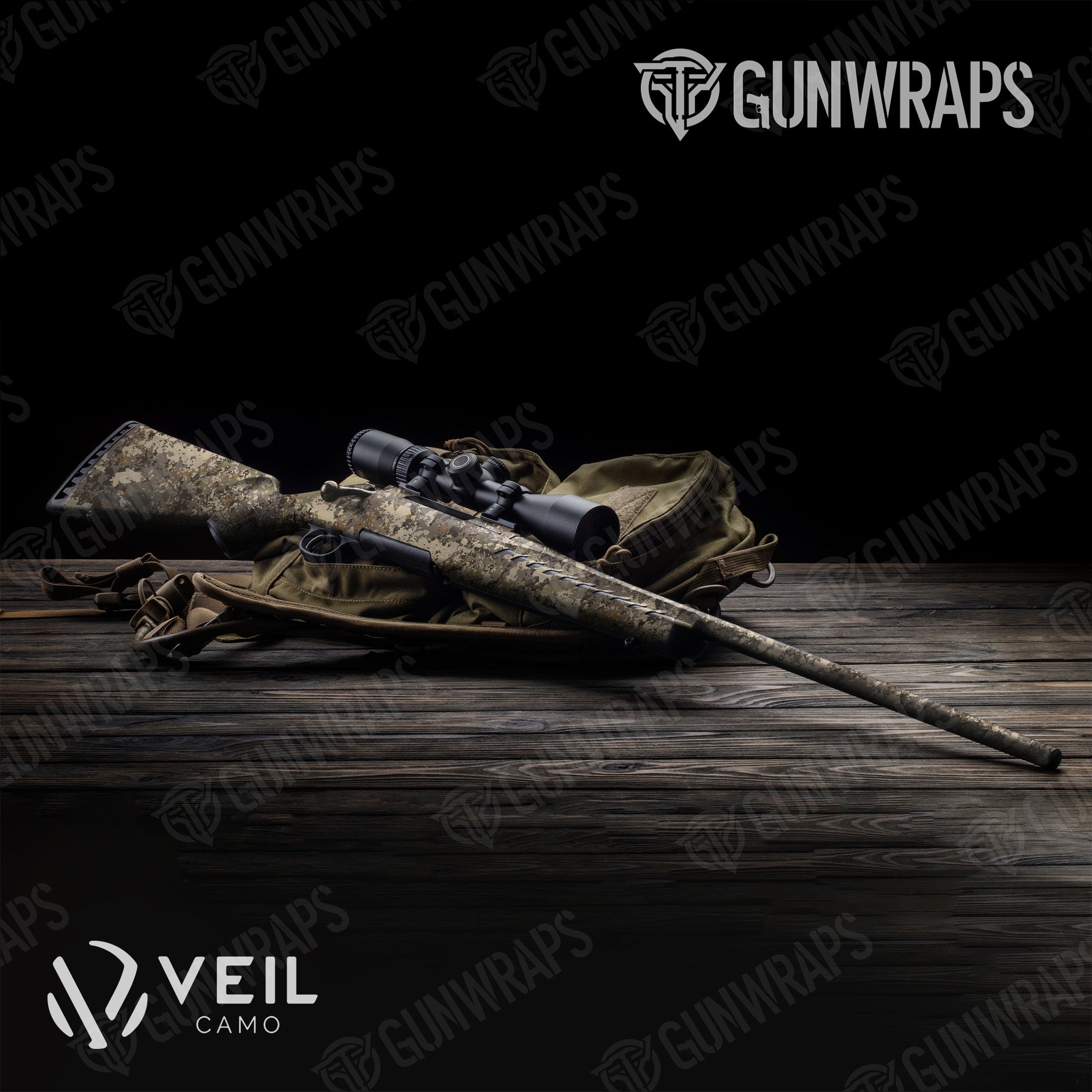 Rifle Veil Terra M Camo Gun Skin Vinyl Wrap