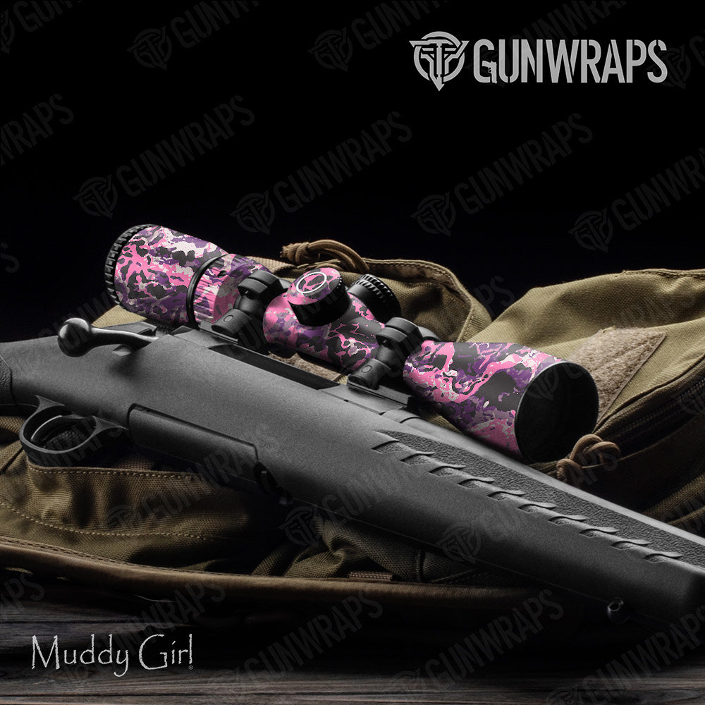 Scope Muddy Girl Flat Camo Gun Skin Vinyl Wrap