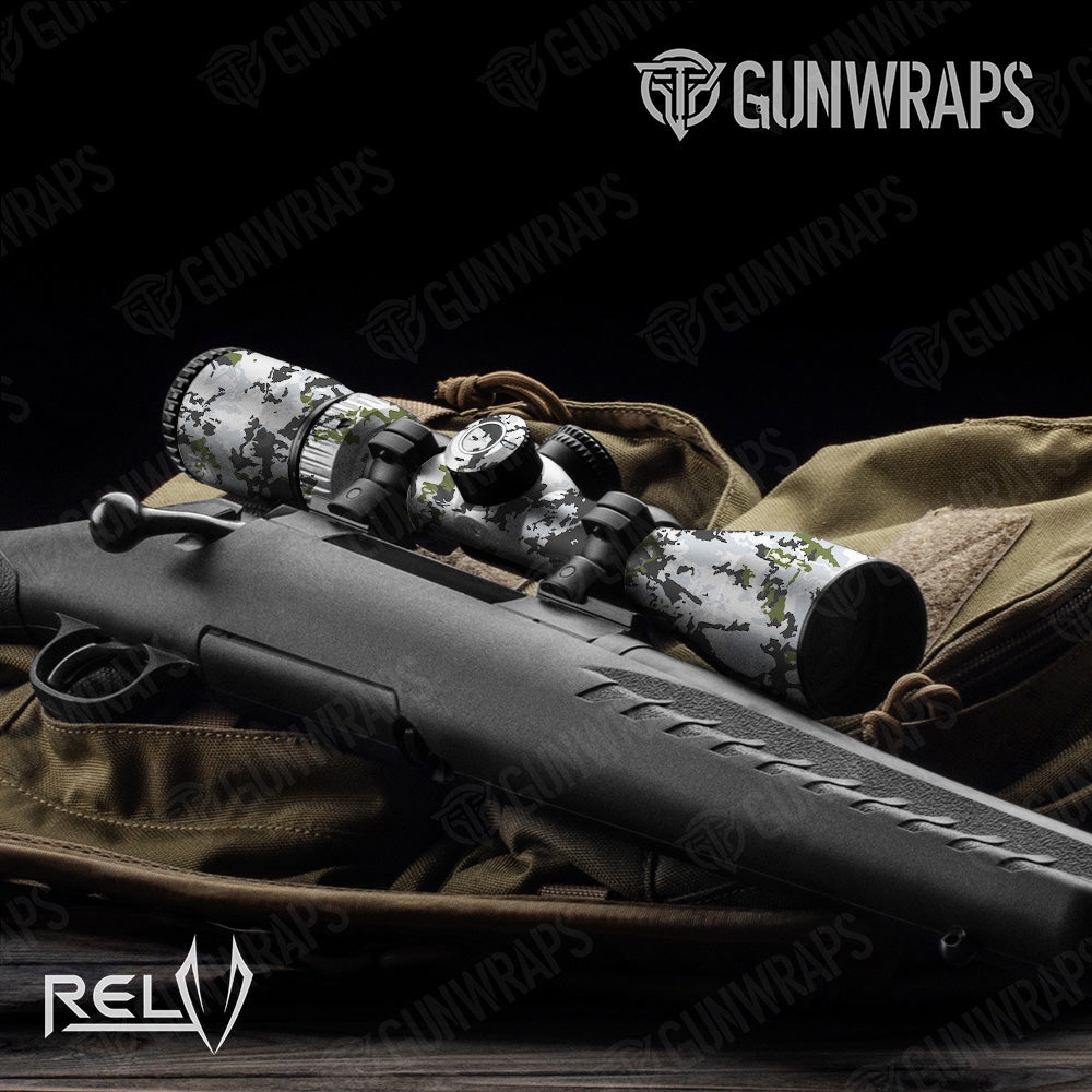 Scope RELV Timber Wolf Camo Gear Skin Vinyl Wrap Film