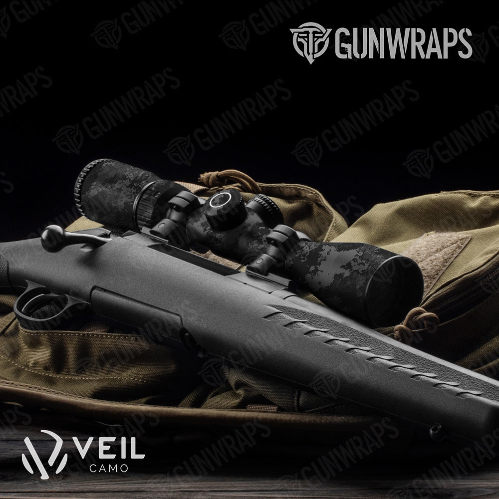 Scope Veil Tac Black Camo Gun Skin Vinyl Wrap