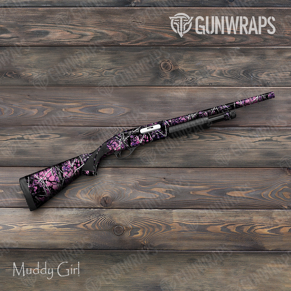 Shotgun Muddy Girl Camo Gun Skin Vinyl Wrap