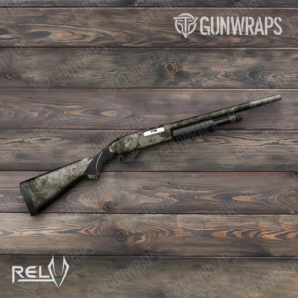 Shotgun RELV X3 Tunnel Rat Camo Gun Skin Vinyl Wrap Film