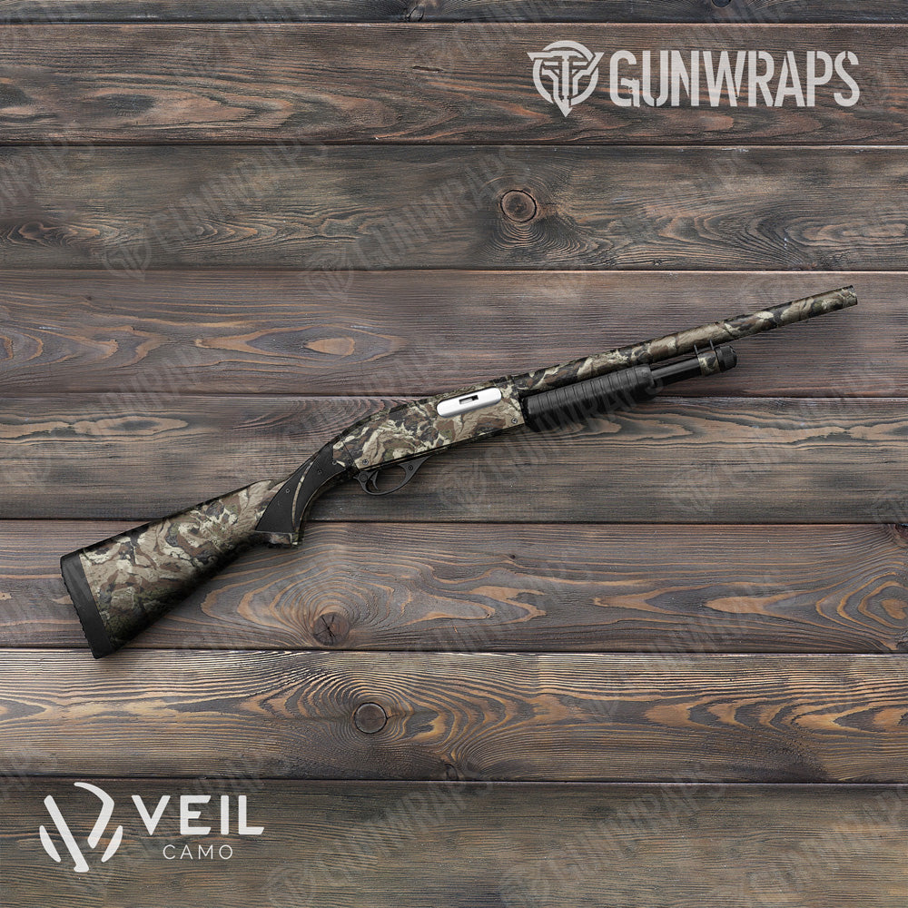 Shotgun Veil Rumba Cumbred Camo Gun Skin Vinyl Wrap