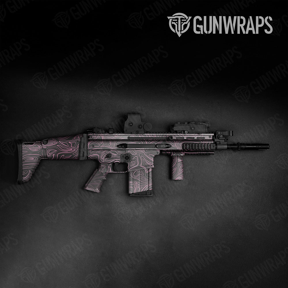 Damascus Pink Tactical Gun Skin Vinyl Wrap