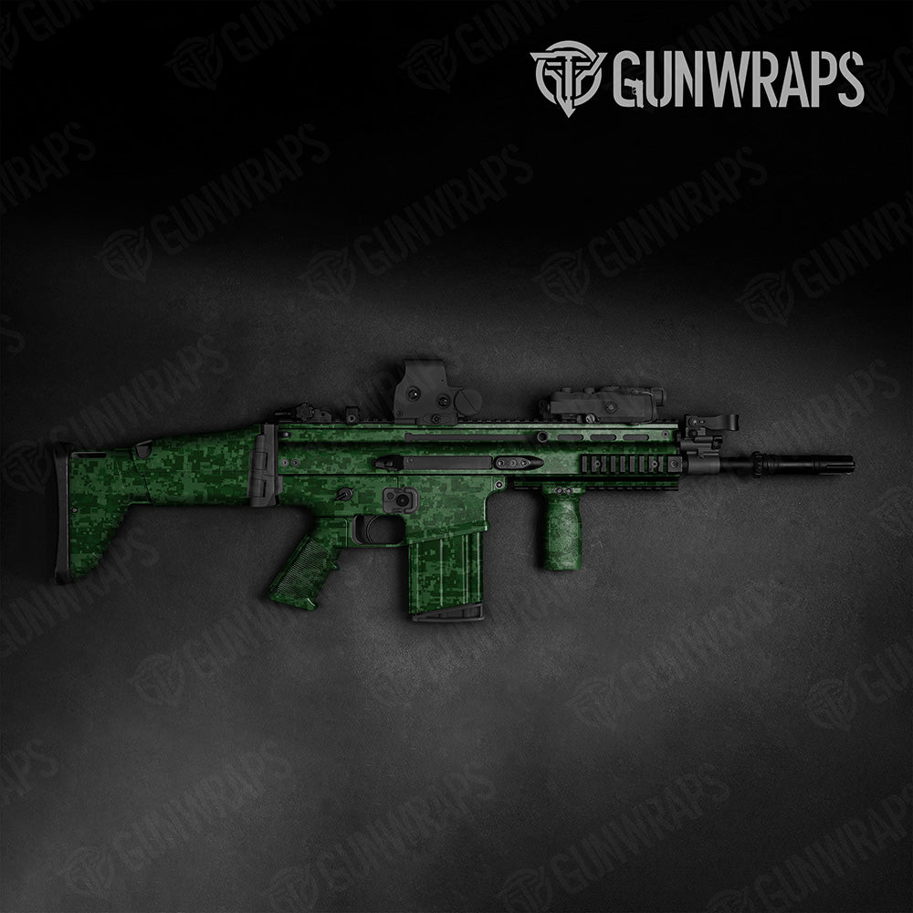 Digital Elite Green Camo Tactical Gun Skin Vinyl Wrap