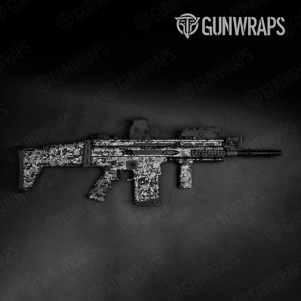 Digital Urban Night Camo Tactical Gun Skin Vinyl Wrap