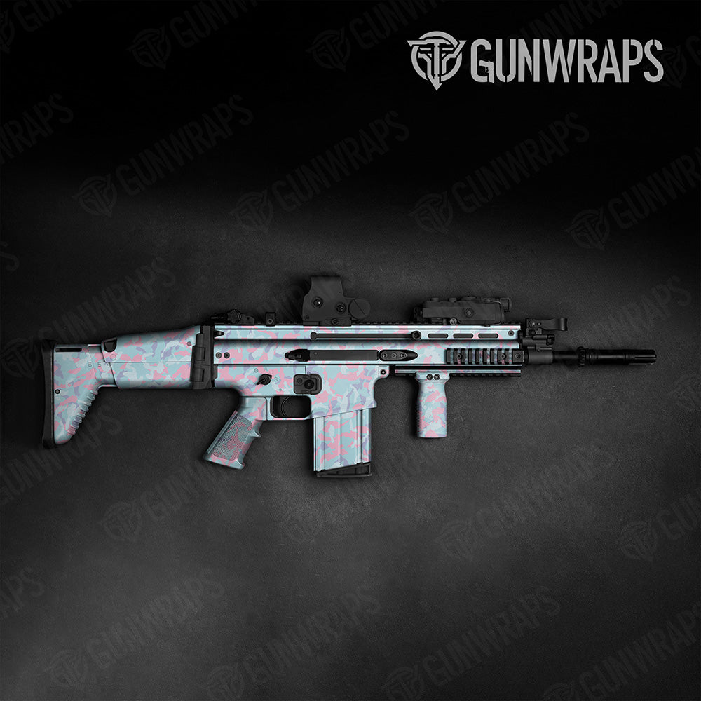 Erratic Cotton Candy Camo Tactical Gun Skin Vinyl Wrap