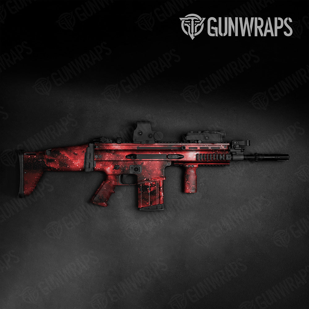 Galaxy Red Tactical Gun Skin Vinyl Wrap
