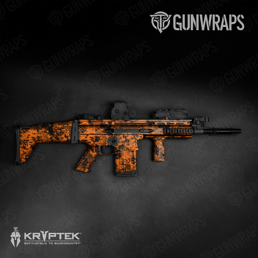 Tactical Kryptek Inferno Camo Gun Skin Vinyl Wrap