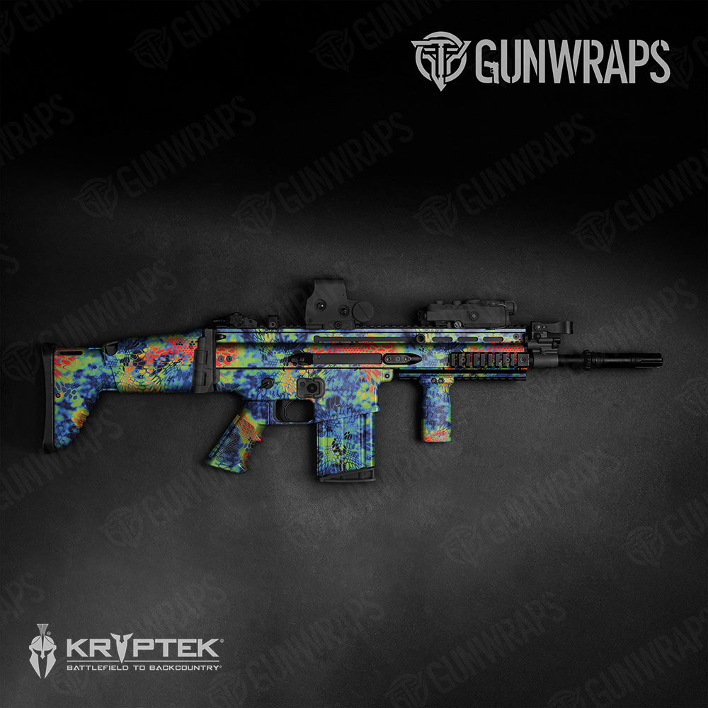 Tactical Kryptek Thermal Camo Gun Skin Vinyl Wrap