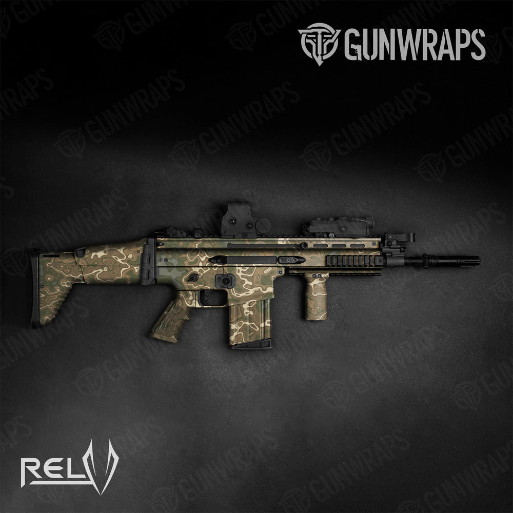 Tactical RELV X3 Moab Camo Gun Skin Vinyl Wrap Film