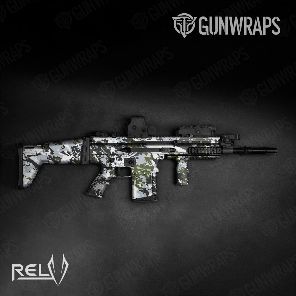 Tactical RELV X3 Timber Wolf Camo Gun Skin Vinyl Wrap Film