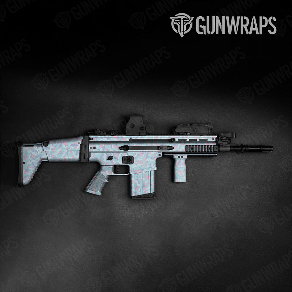 Ragged Cotton Candy Camo Tactical Gun Skin Vinyl Wrap