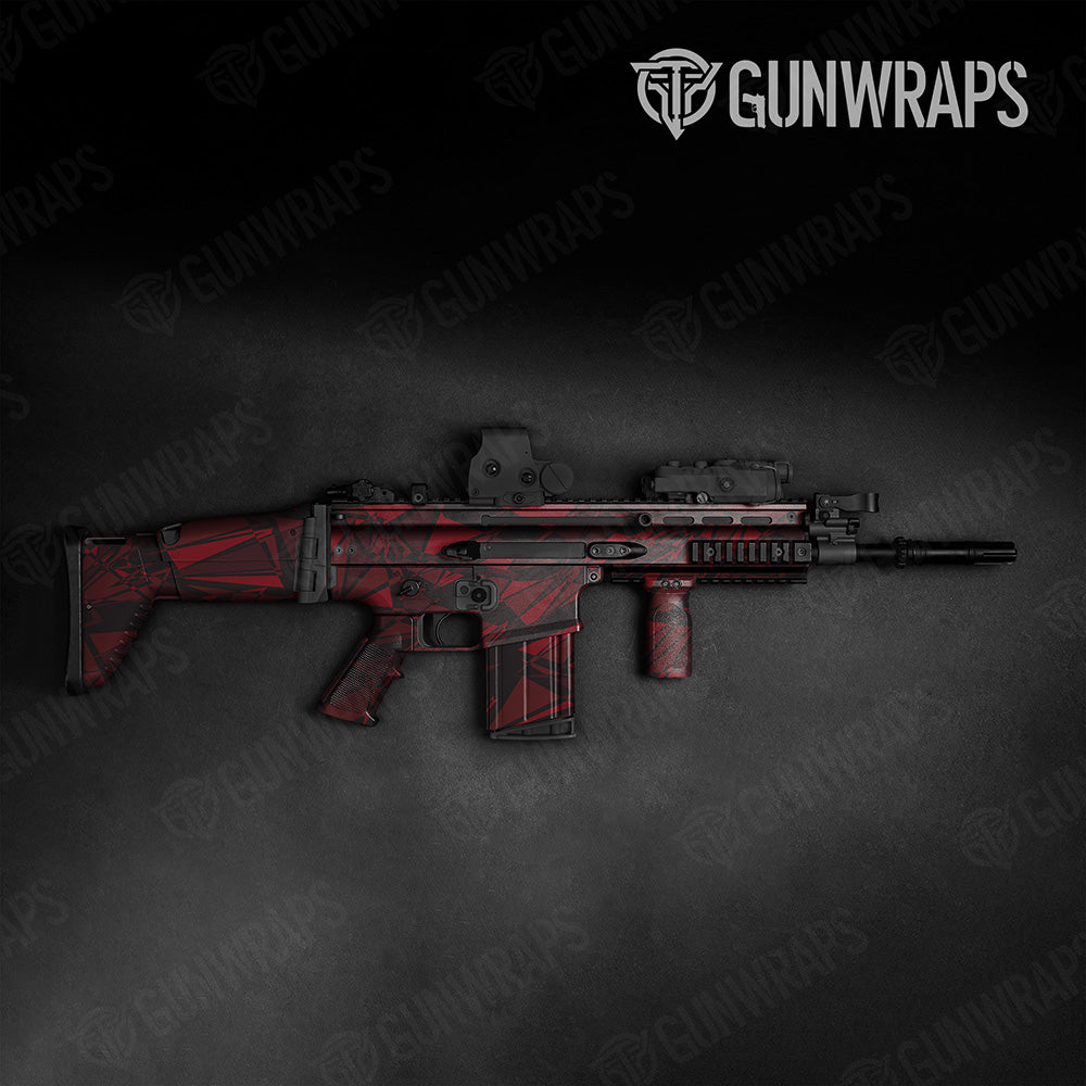 Sharp Vampire Red Camo Tactical Gun Skin Vinyl Wrap