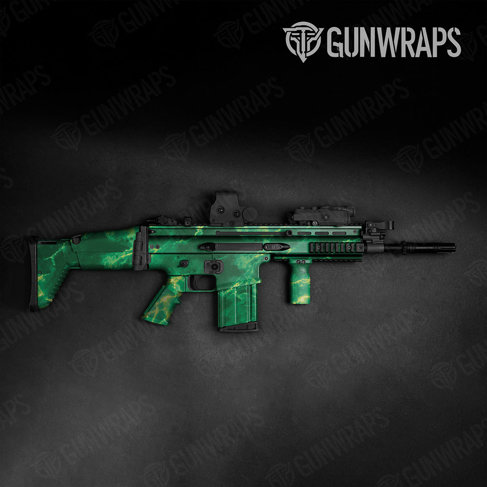 Stone Jade Marble Tactical Gun Skin Vinyl Wrap