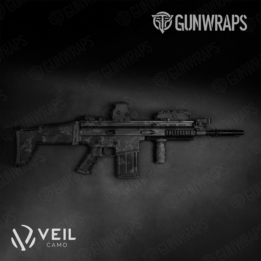 Tactical Veil Tac Black Camo Gun Skin Vinyl Wrap