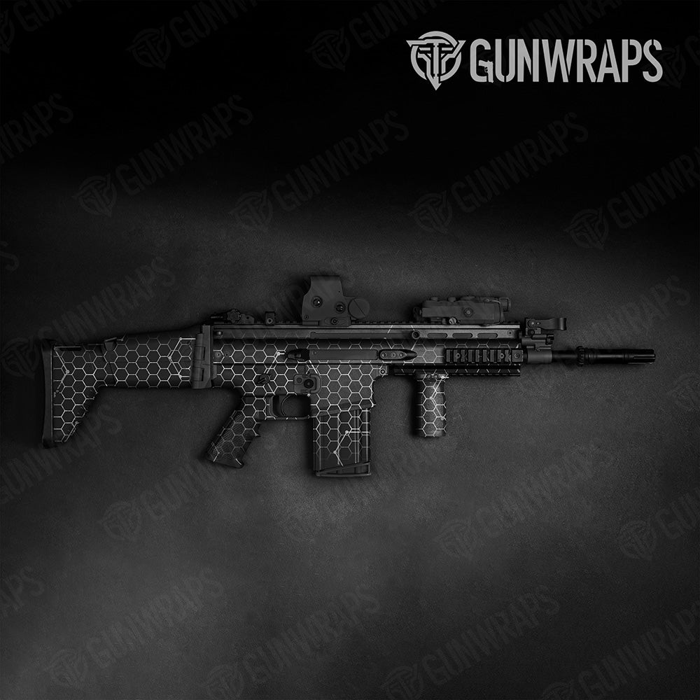 Vivid Hex White Tactical Gun Skin Vinyl Wrap