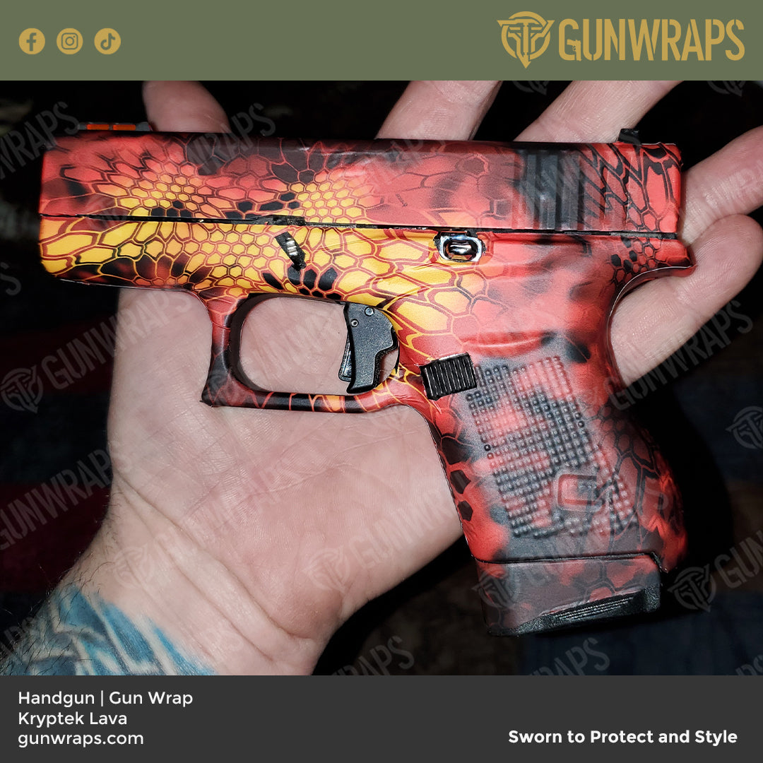 Pistol & Revolver Kryptek Lava Camo Gun Skin Vinyl Wrap