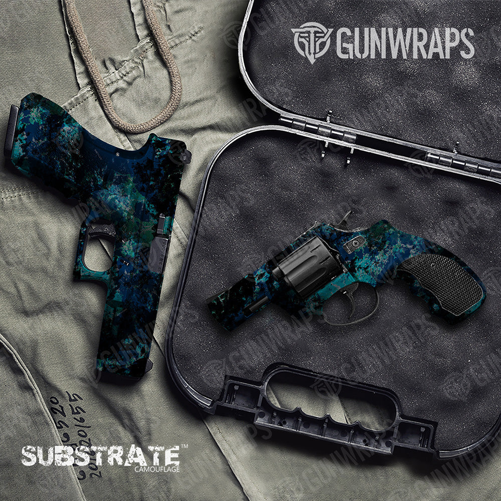 Pistol & Revolver Substrate Shipwreck Camo Gun Skin Vinyl Wrap Film