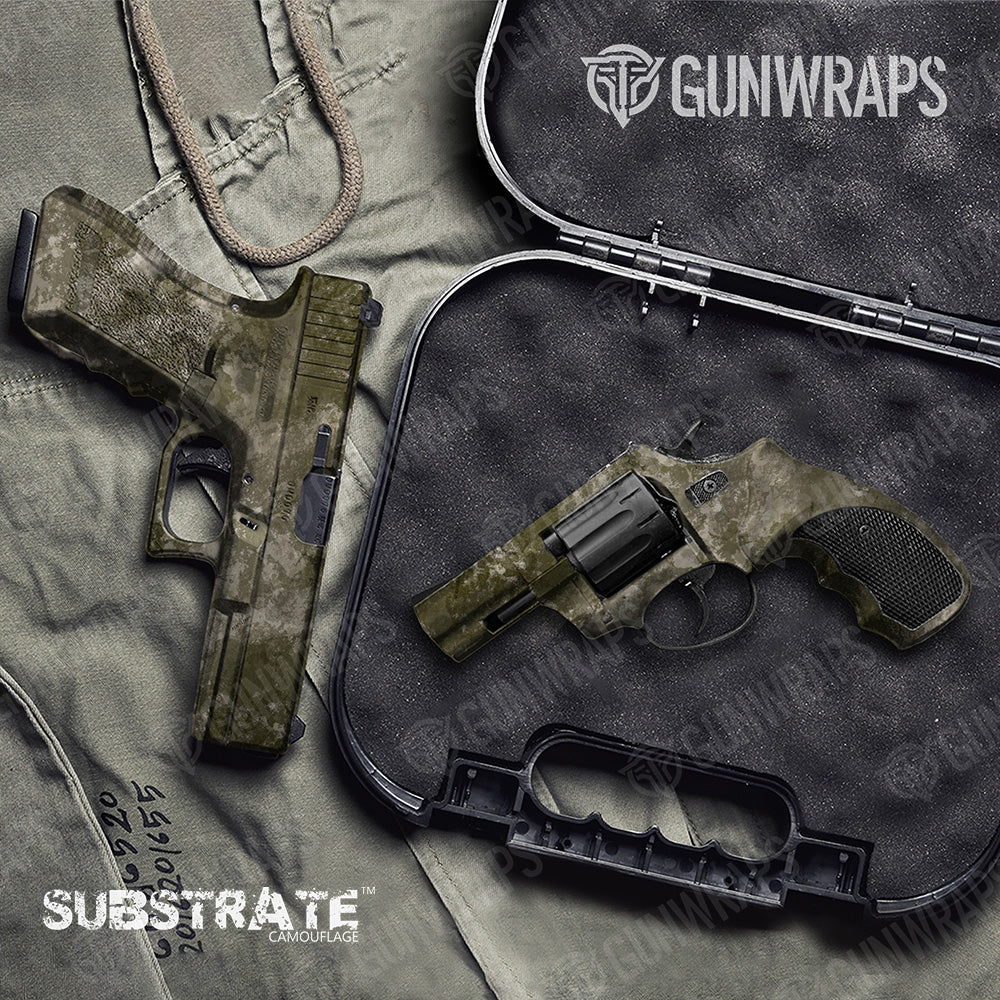 Pistol & Revolver Substrate Sierra Camo Gun Skin Vinyl Wrap Film