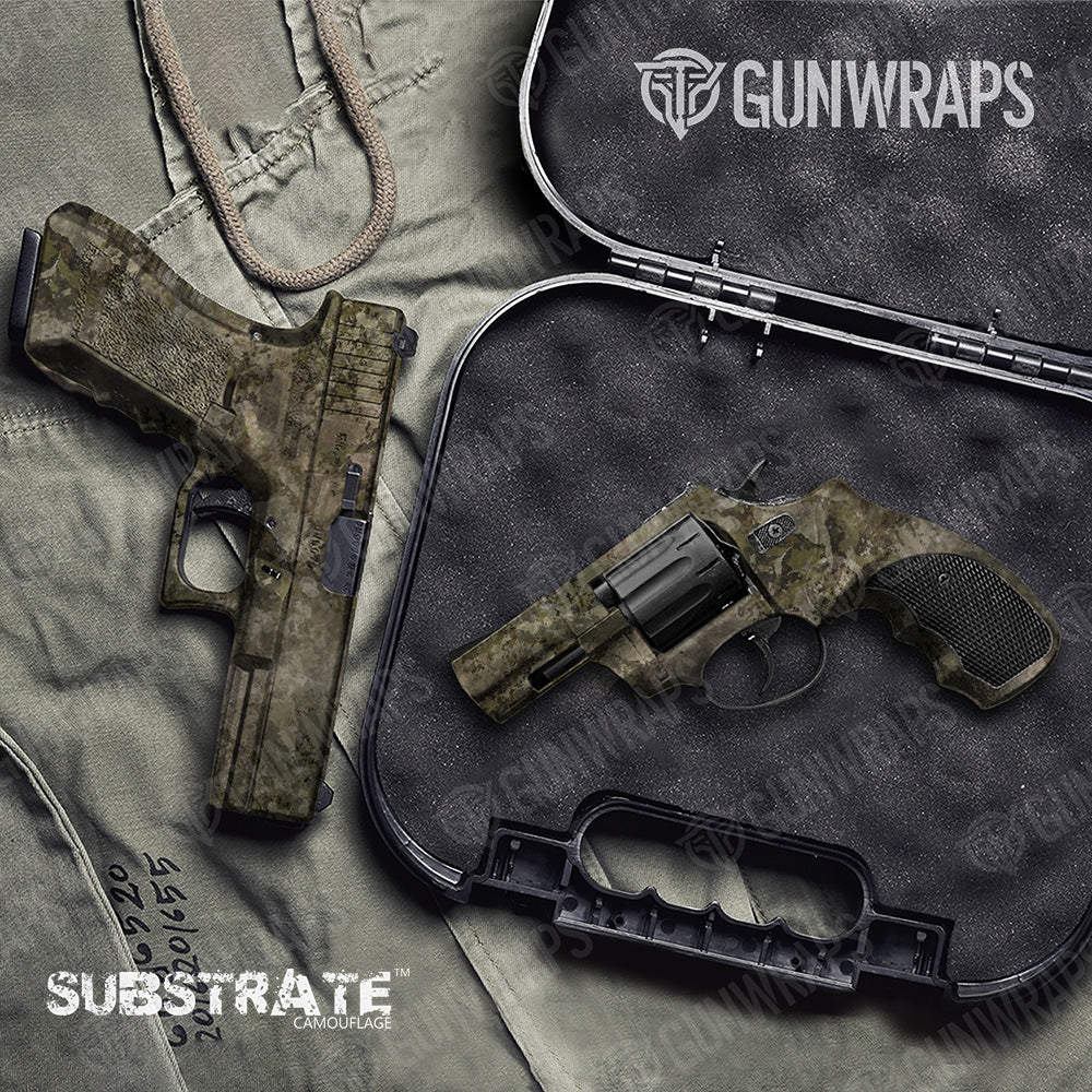 Pistol & Revolver Substrate Stealth Camo Gun Skin Vinyl Wrap Film