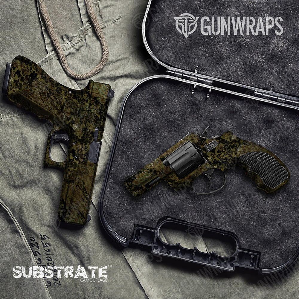 Pistol & Revolver Substrate Surface Camo Gun Skin Vinyl Wrap Film