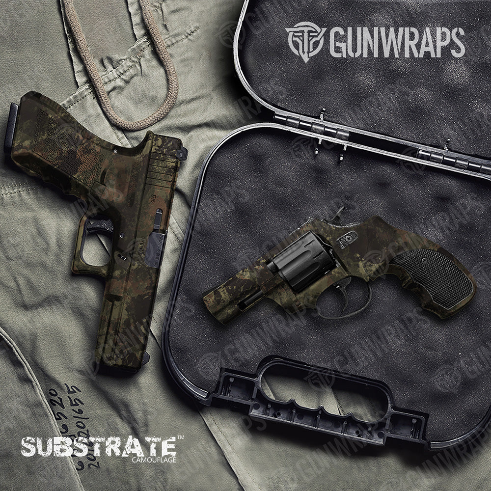 Pistol & Revolver Substrate Stuttgart Camo Gun Skin Vinyl Wrap Film