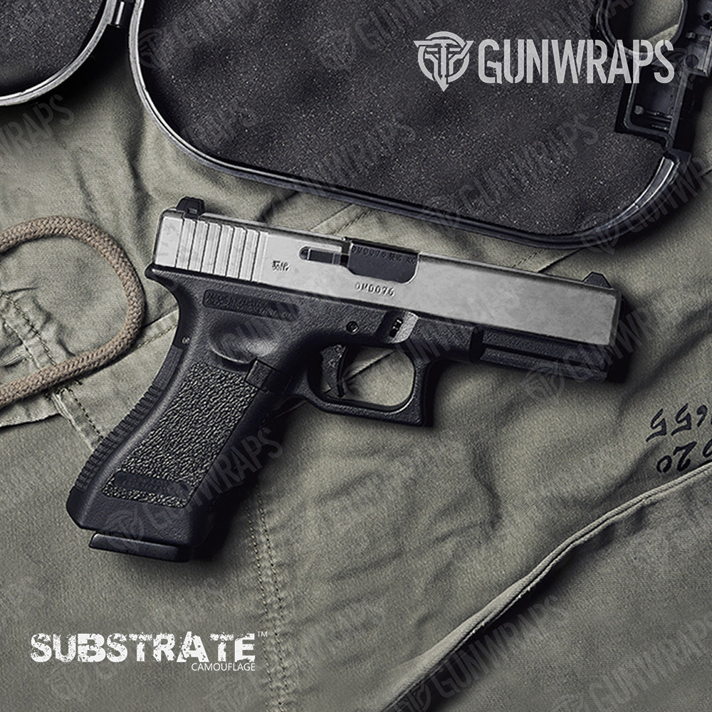 Pistol Slide Substrate Snowstorm Camo Gun Skin Vinyl Wrap Film