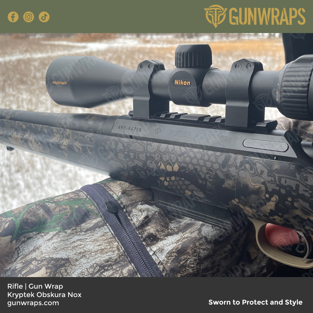 Rifle Kryptek Obskura Nox Camo Gun Skin Vinyl Wrap