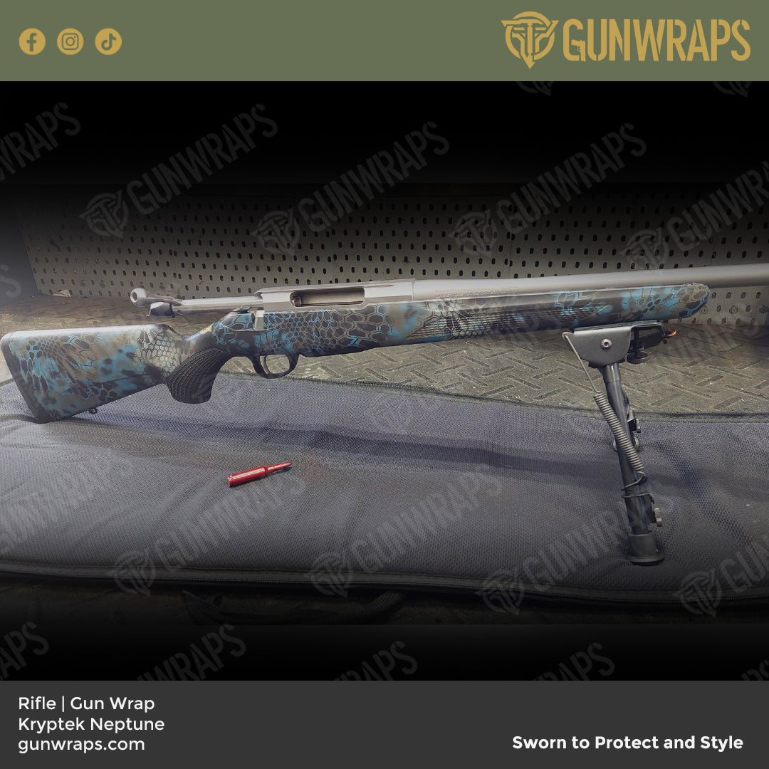 Rifle Kryptek Neptune Camo Gun Skin Vinyl Wrap
