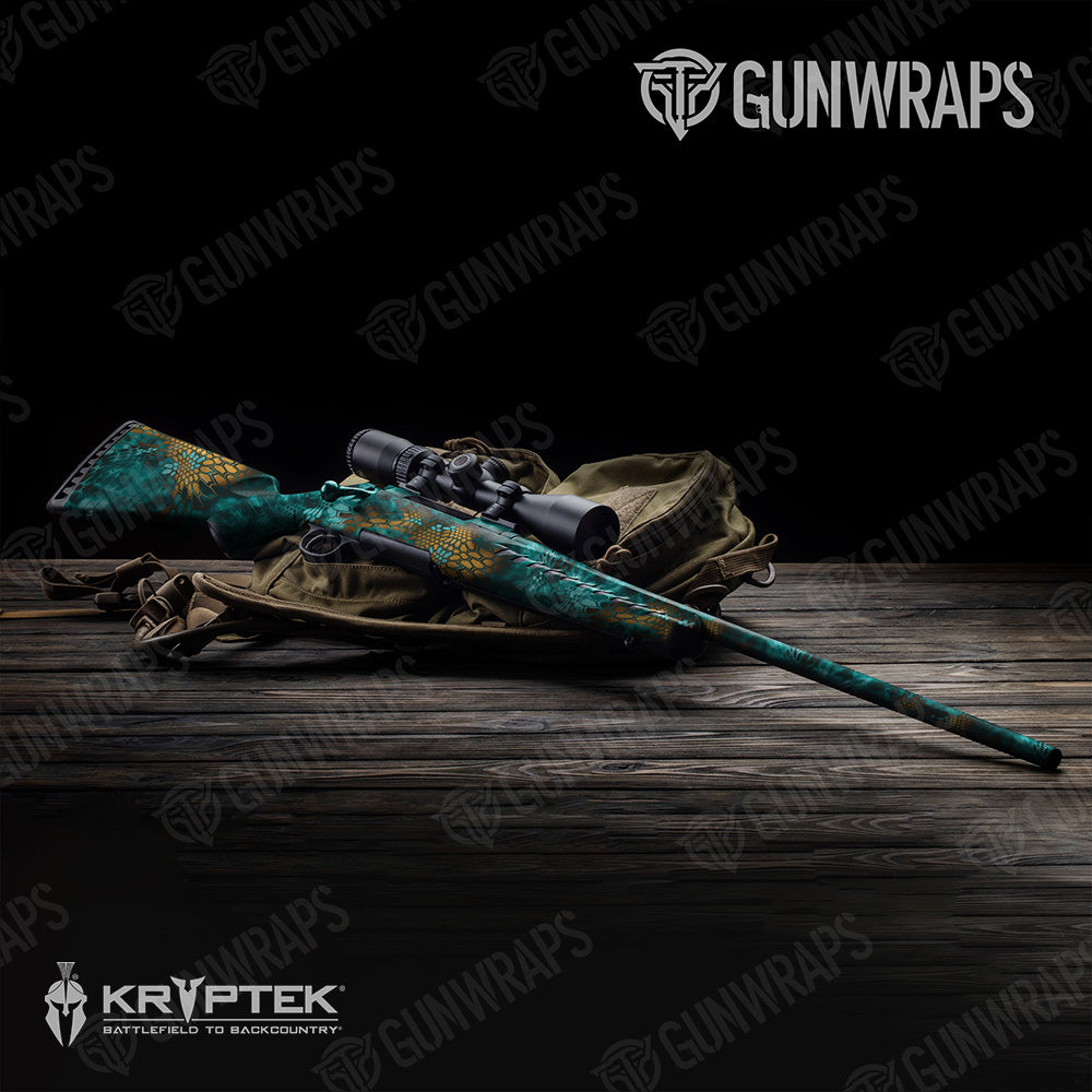Rifle Kryptek Turquoise Camo Gun Skin Vinyl Wrap