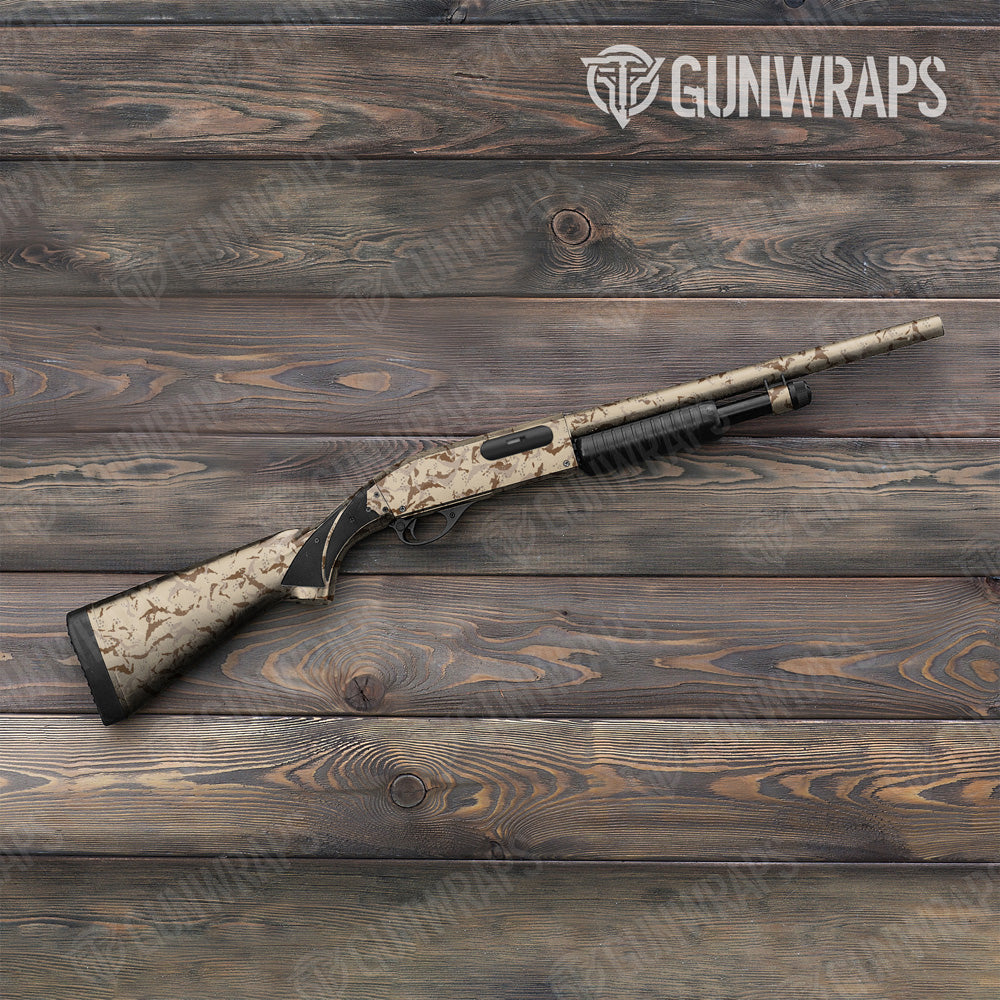Battle Storm Desert Camo Shotgun Gun Skin Vinyl Wrap