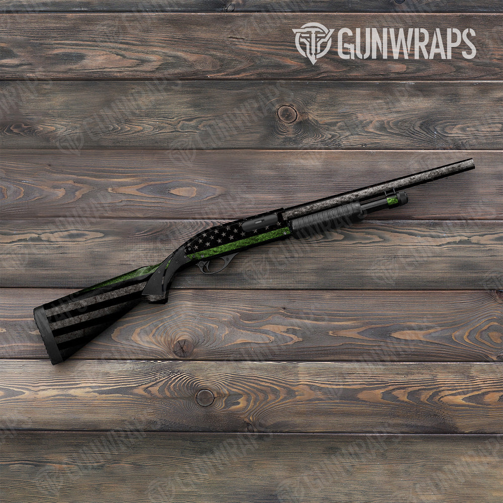 Green American Patriotic Shotgun Gun Skin Vinyl Wrap