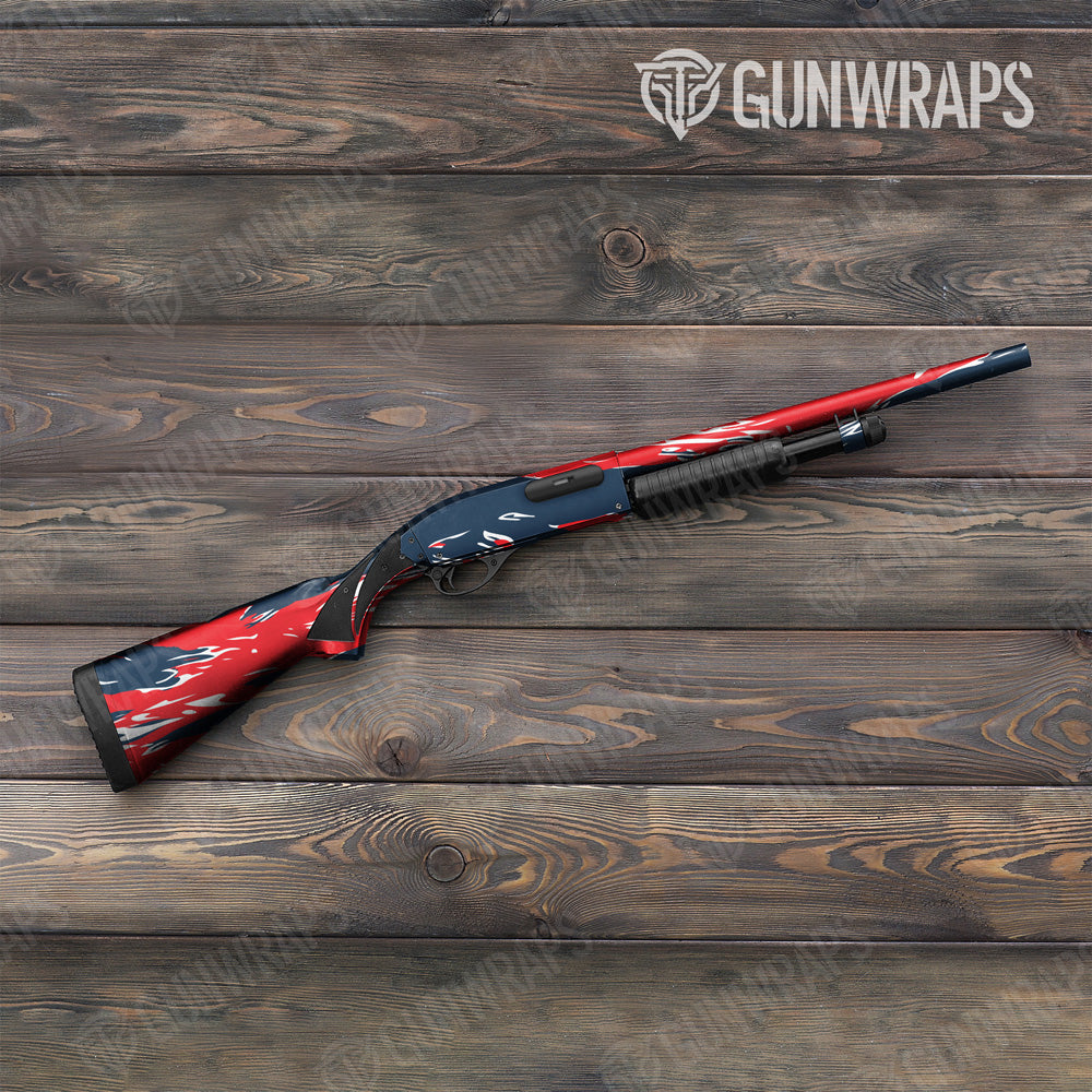 Shredded America Camo Shotgun Gun Skin Vinyl Wrap