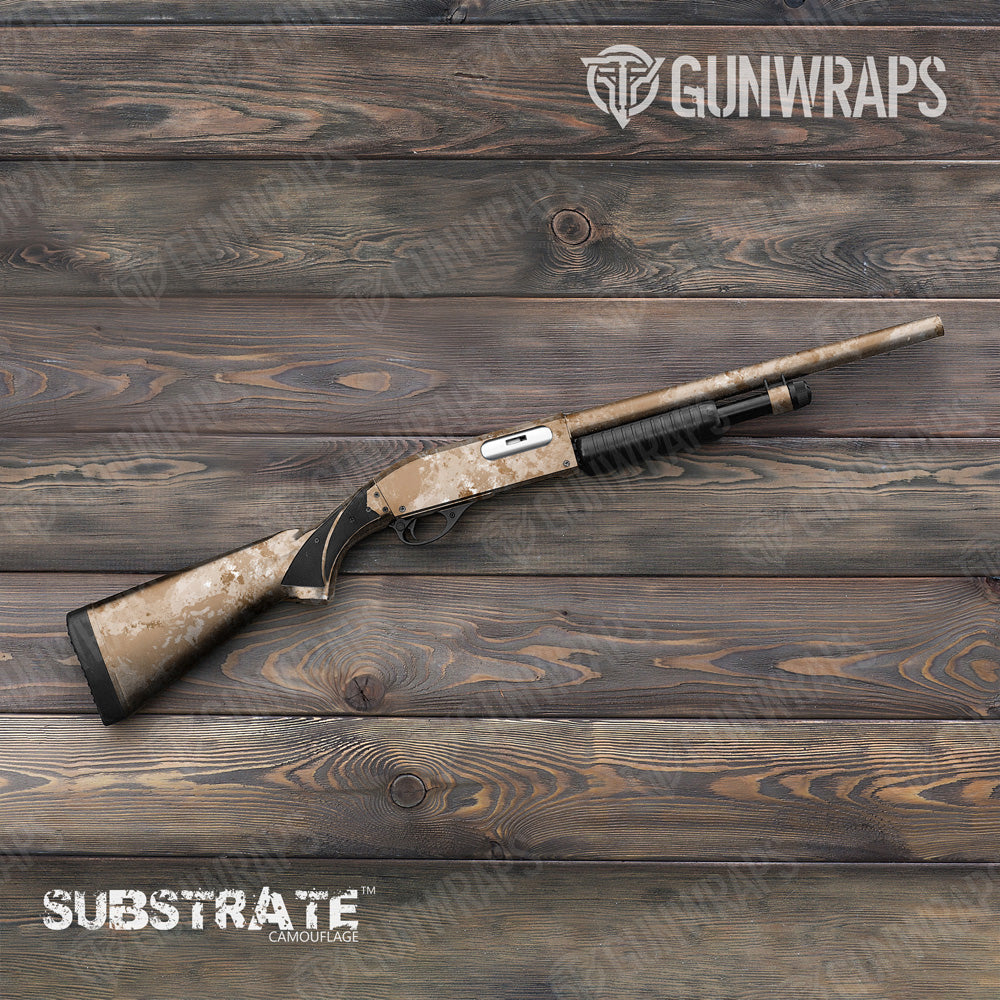 Shotgun Substrate Sedona Sand-Dune Camo Gun Skin Vinyl Wrap Film