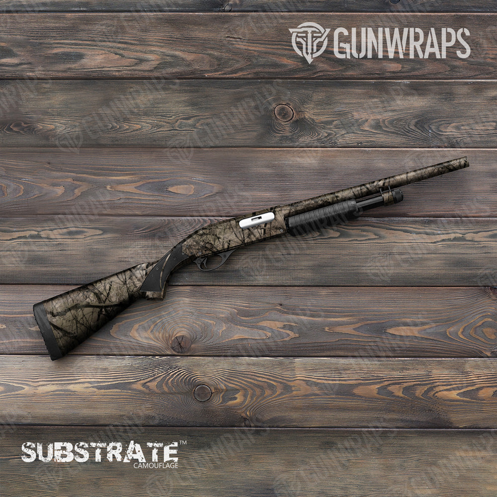 Shotgun Substrate Shrub Stalker Camo Gun Skin Vinyl Wrap Film
