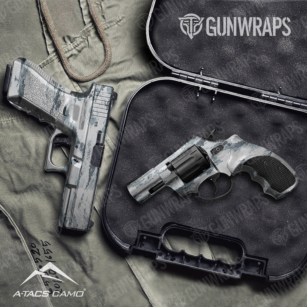 Pistol & Revolver A-TACS AT-X Camo Gun Skin Vinyl Wrap Film