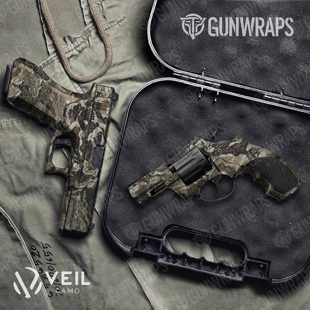 Pistol & Revolver Veil Rumba Cumbred Camo Gun Skin Vinyl Wrap