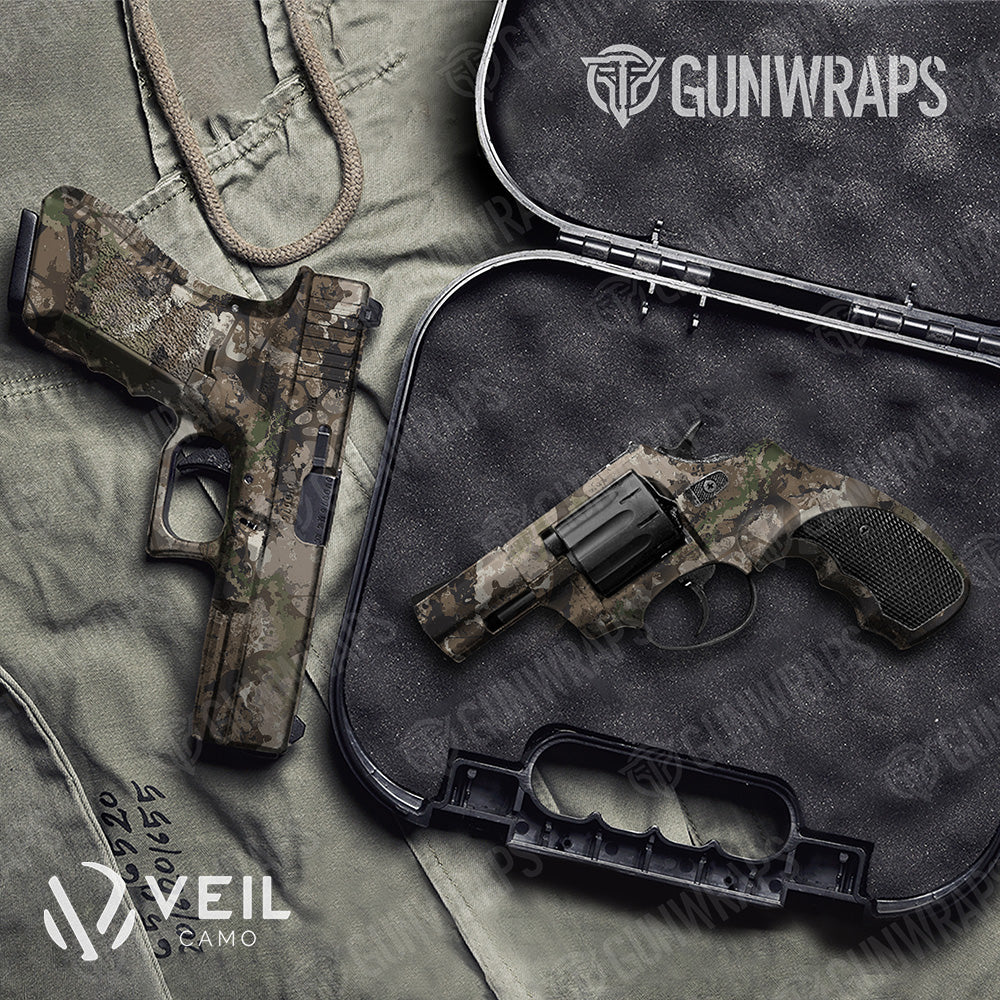 Pistol & Revolver Veil Stoke Flat Camo Gun Skin Vinyl Wrap