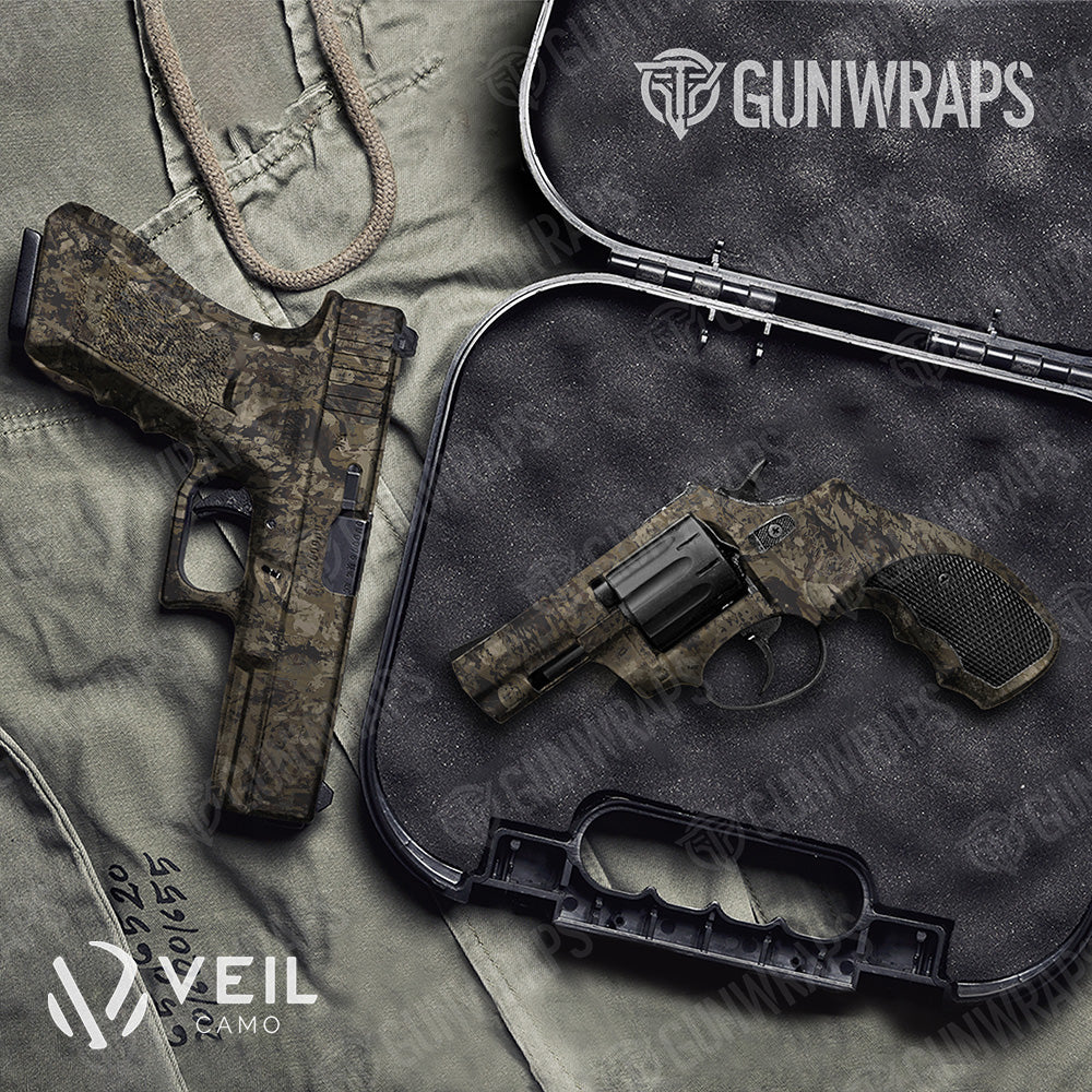 Pistol & Revolver Veil Torrent Camo Gun Skin Vinyl Wrap