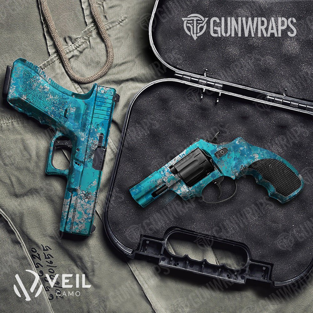 Pistol & Revolver Veil Wideland Mariner Camo Gun Skin Vinyl Wrap