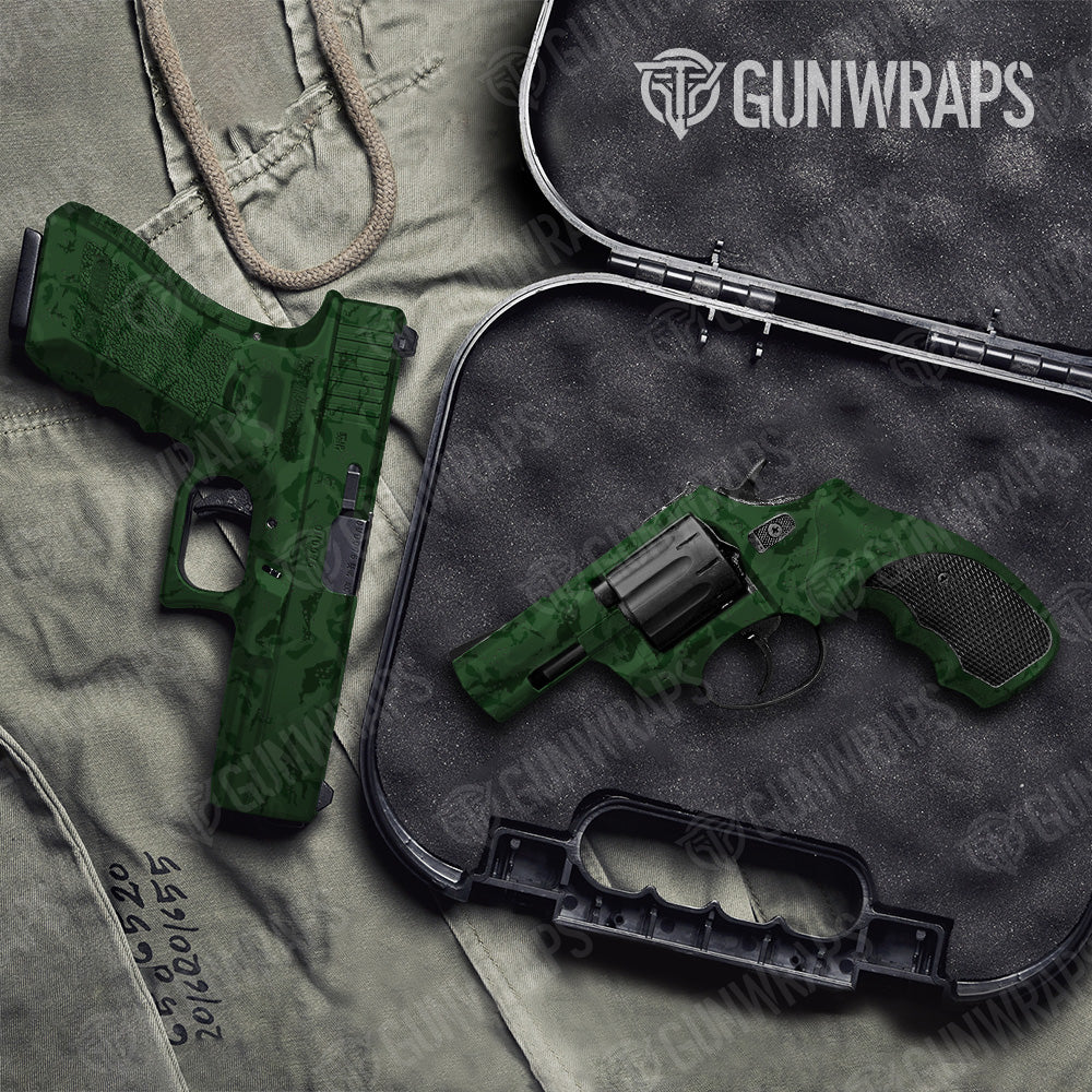Battle Storm Elite Green Camo Pistol & Revolver Gun Skin Vinyl Wrap